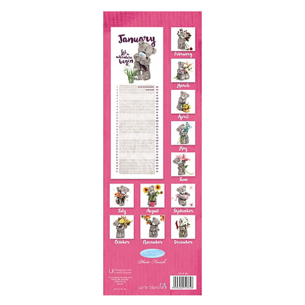 2020 Me to You Bear Photo Finish Slim Calendar Extra Image 2